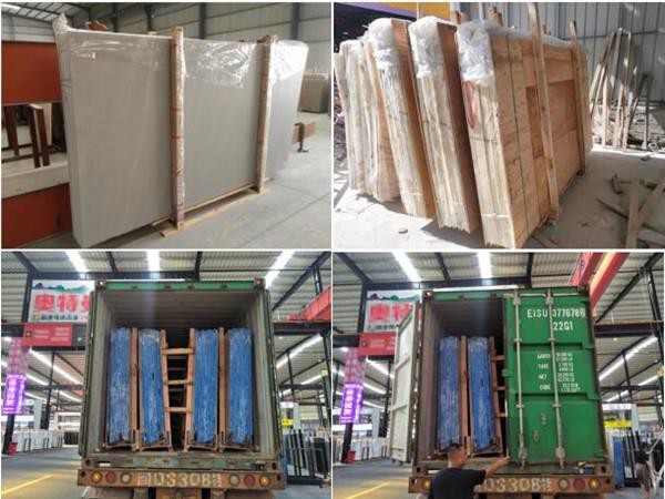 red wood pink marble packing loading