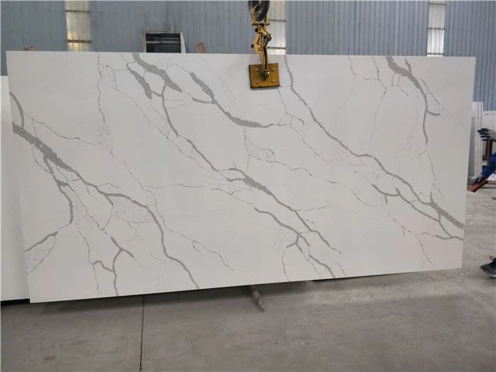 calacatta natura quartz slab
