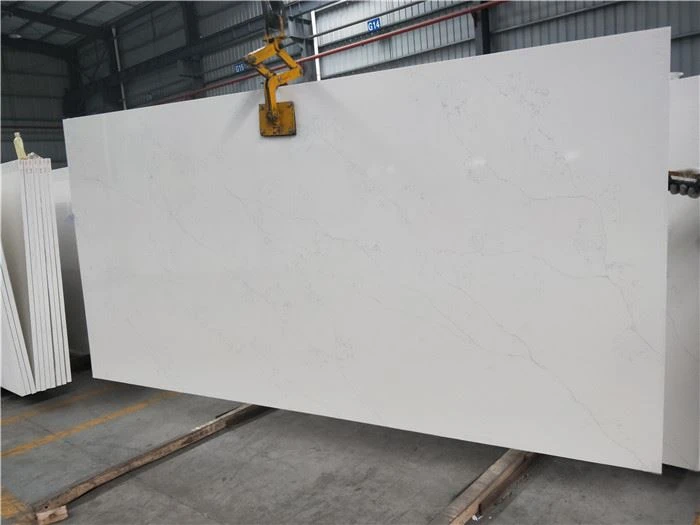 calacatta enzo quartz polished slab