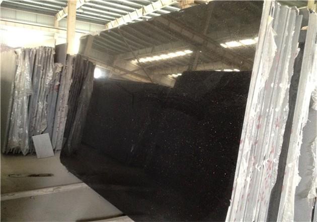 black galaxy granite slabs