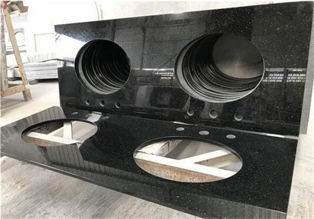 black galaxy granite vanity tops