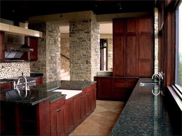 blue pearl granite kitchen top