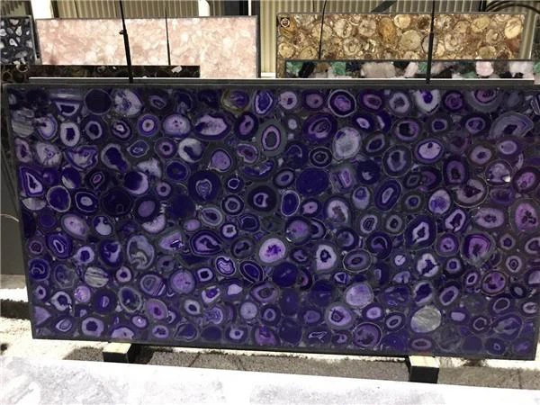 purple semi precious stones