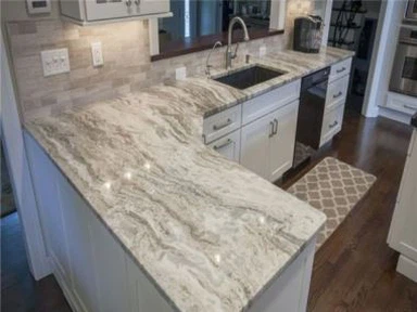 Arbeitsplatten aus weißem Fantasy-Granit