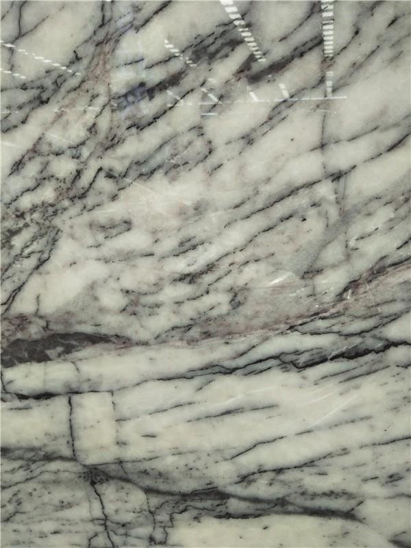 lilac white marble polished