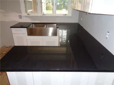 Schwarze Galaxy-Quarz-Arbeitsplatte