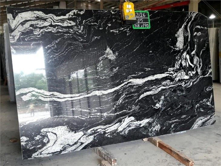 Cosmic Black Granite Slabs