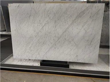 Weiße Carrara-Marmorplatte