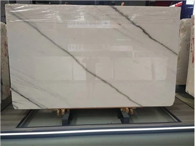 Weiße elegante Marmorplatte