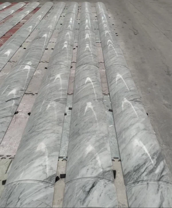 Curved Bianco Carrara Marble Cover