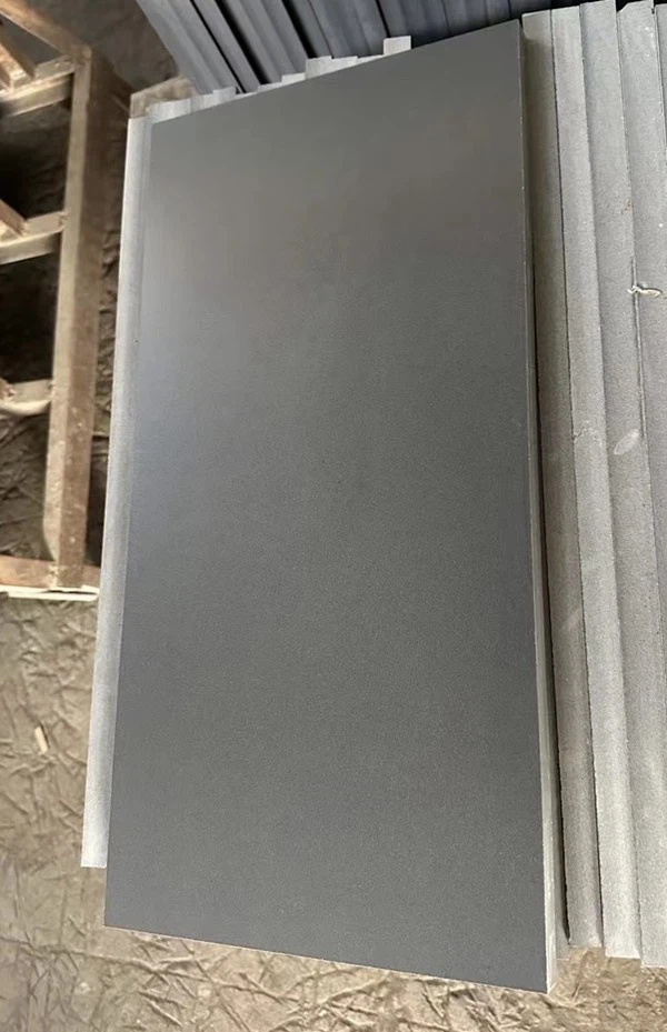 Mongolian Black Basalt Honed Tiles