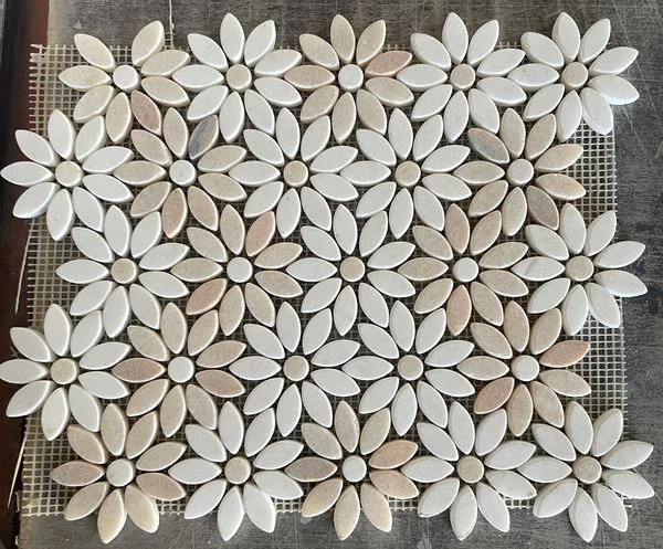 Rosa Marmor Mosaikfliese