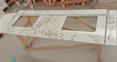 Künstliche Calacatta Gold Marmorarbeitsplatte