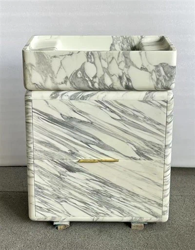 Lagerschrank Marmor Badezimmer