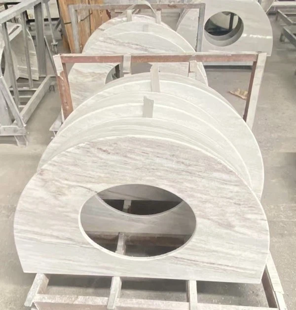 White Marble Bathroom Vanity Top